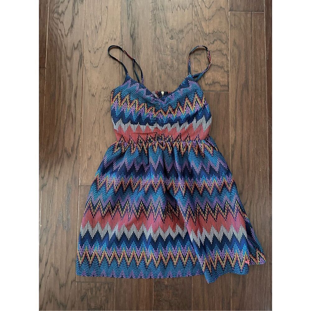 Roxy Zigzag Mini Sundress Multicolor XS